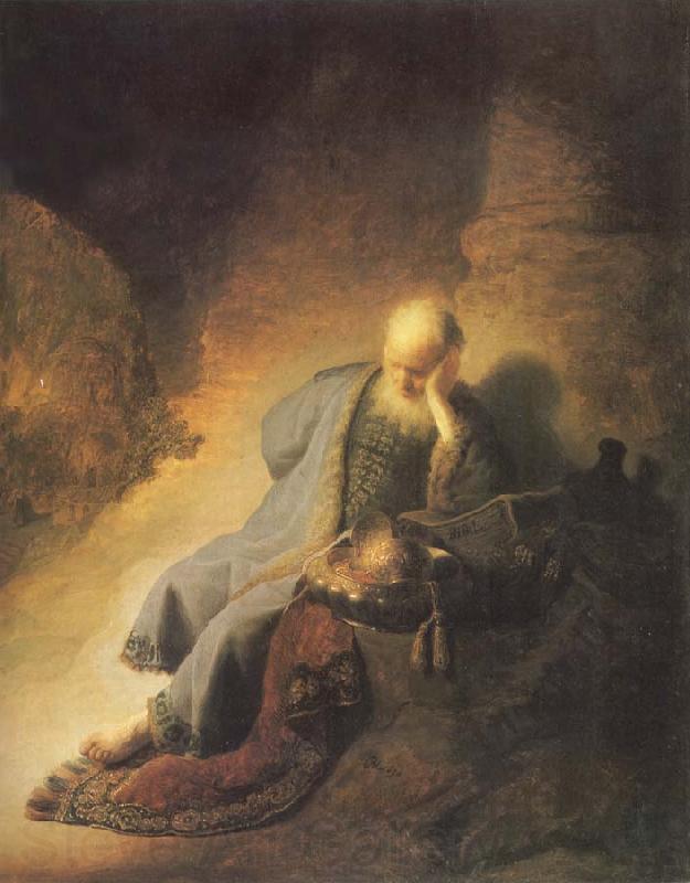 REMBRANDT Harmenszoon van Rijn The Prophet Jeremiab Mourning over the Destruction of Jerusalem